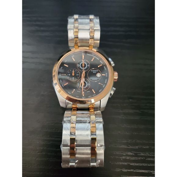 🔥NEW - Tissot Couturier Tachymeter Chronograph Quartz Rose Gold Men's Watch - Picture 2 of 6